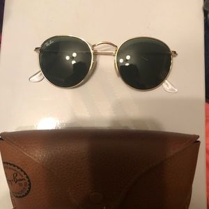 Ray Ban round metal sunglasses